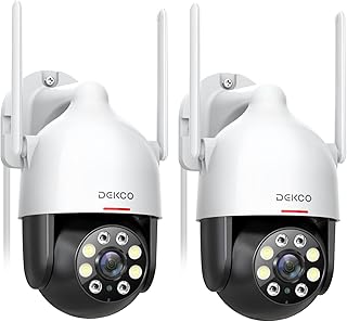 Home outdoor security cameras 360 pan tilt motion tracking